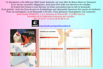 Carnet de sante poules